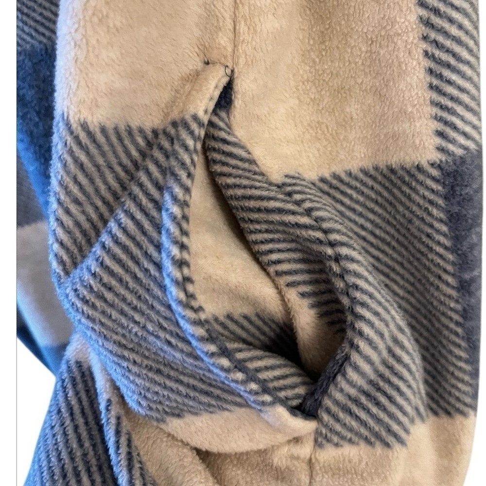 Koolaburra by Ugg, Hooded Sweater Dress/Lounger with Pockets, SZ: M, Plaid - Picture 6 of 8
